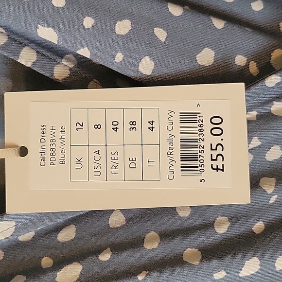 NWT Bravissimo Blue and White US8 dress - Picture 3 of 8